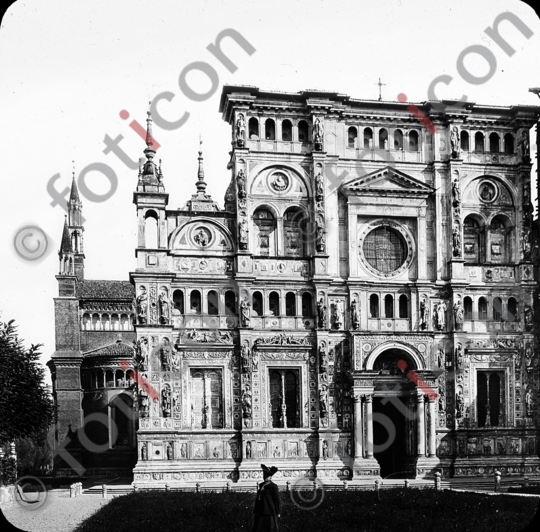 Certosa di Pavia | Certosa di Pavia - Foto foticon-simon-147-004-sw.jpg | foticon.de - Bilddatenbank für Motive aus Geschichte und Kultur